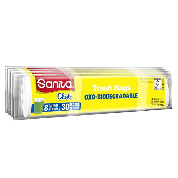 أكياس قمامة قابلة للتحلل من سانيتا كلوب - 18 جالون